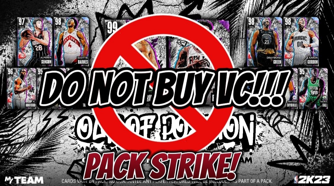 IamMattMojo's tweet photo. 🚨 PSA: Until pack odds are corrected...Until the 2K Community is treated fairly and justly.   

Do NOT open these packs. 
#PackStrike 

Premiere dropping soon:
https://t.co/qIZAkQyMrA https://t.co/nZiwxqgCq6
