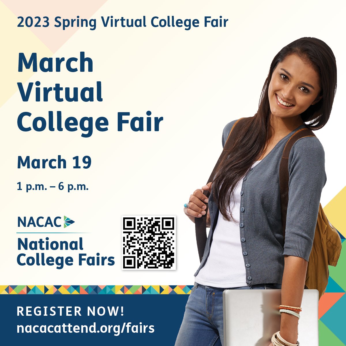 Ready to begin your college search? #NACAC Virtual College Fairs allow students to explore their options via an interactive digital space. Register now! nacacattend.org/fairs