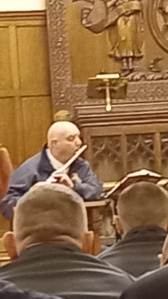 MartinJMagill's tweet photo. Marty from Shankill Old Boys Flute Band playing Be Thou My Vision followed by O Danny Boy in St Matthew's Church Of Ireland. @TraceyMcRobert3 #stpatrickseve https://t.co/DZgSG2xEhH