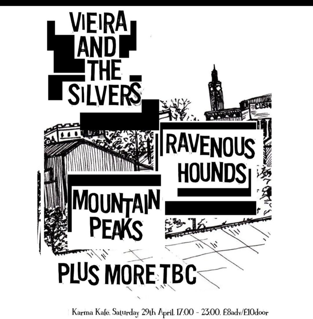 Sat 29th April. Silvers, Hounds and Peaks. Karma Cafe for the win 👌