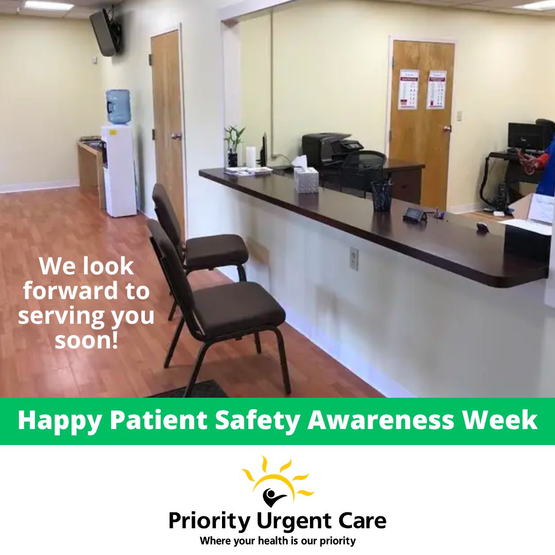 At Priority Urgent Care, *your* health is *our* priority. We care about our patient experience and our #patientsafety. #easthavenct #cromwellct #unionvillect #ellingtonct #oxfordct #newingtonct