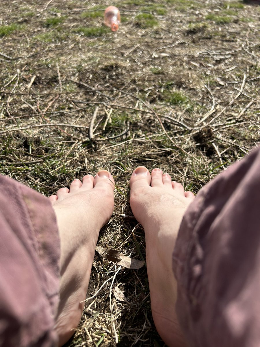 EarthGoddessBri's tweet photo. First #barefoot gardening day of the year https://t.co/oAbZjnr1es