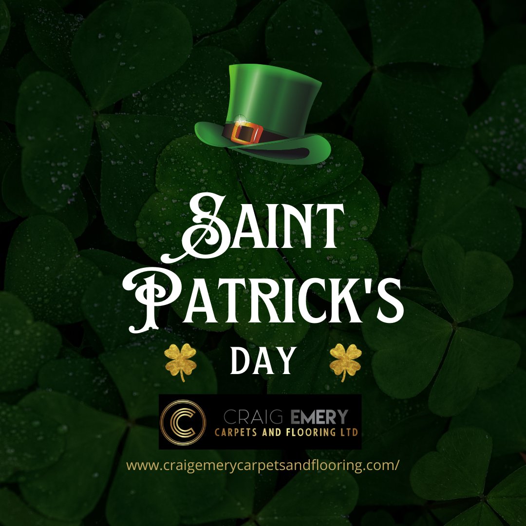 EmeryLtd's tweet photo. Top o' the morning to ya! Happy St Patricks Day from all at #craigemerycarpetsandflooring

Whether you enjoy a nice #Guinness or not have a
great Craic!!
#carpets #flooring #StPatricksDay2023 #Guinness https://t.co/WJqi9yWIfC
