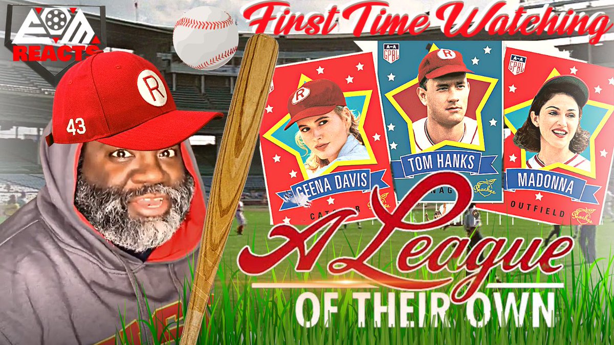 “Avoid the clap, Jimmy Dugan”

Premiers 6pm eastern

A League of Their Own (1992) Movie Reaction First Time Watching Review a... youtu.be/ZtpvcWY_ivg via @YouTube 

#eomreacts #ALeagueOfTheirOwn #Madonna #TomHanks #GeenaDavis #BaseBall #dirtinskirt #MovieReview #youtubechannel