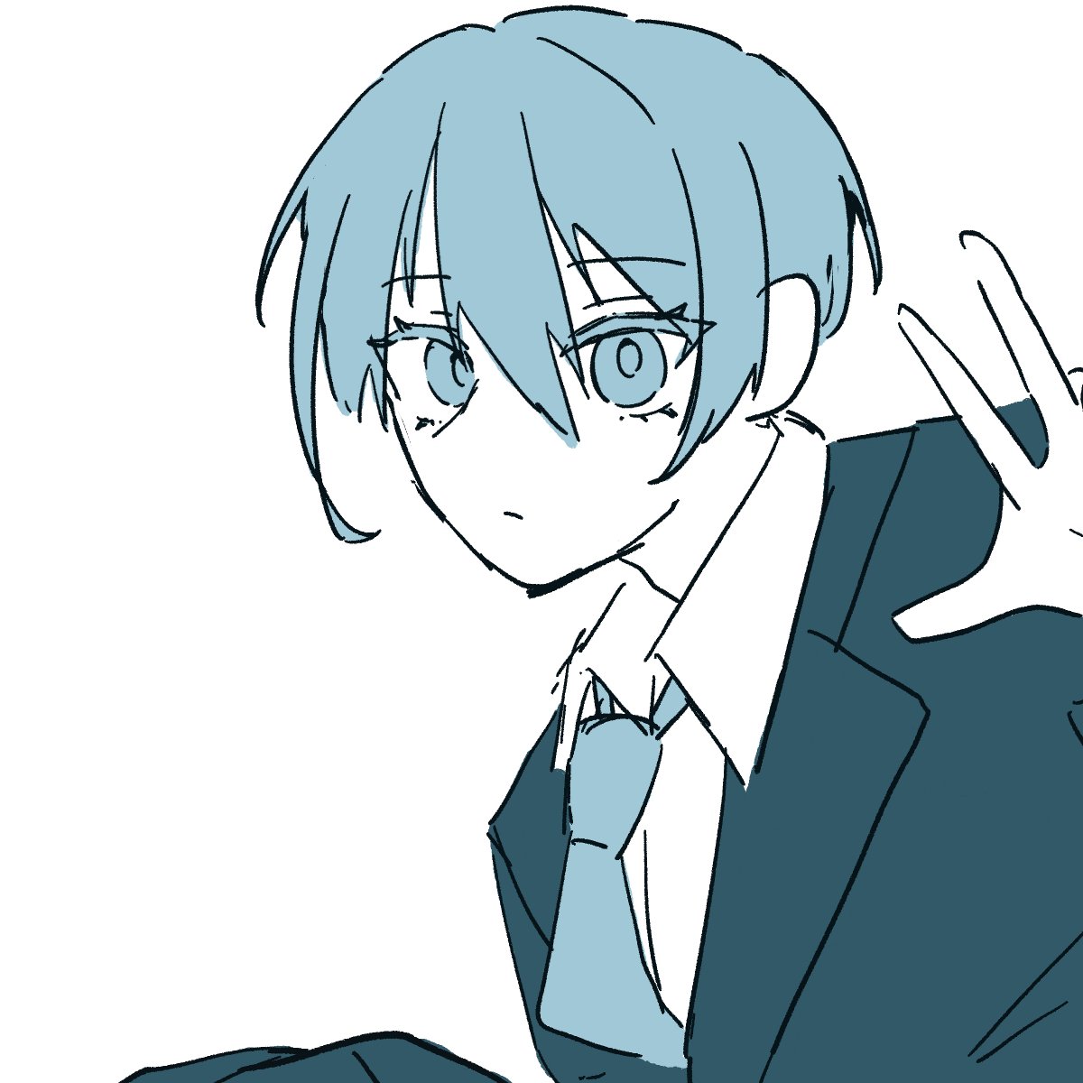 non_yobu's tweet photo. スーツ ng と hor 👔
 #ブルーロックFA  #bluelock  #凪誠士郎 #氷織羊 https://t.co/NV6h6OqMmo
