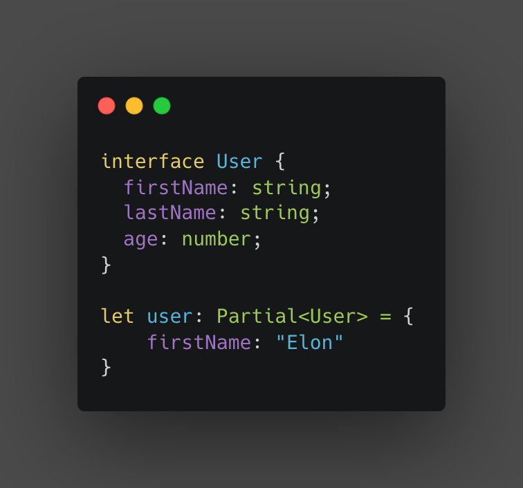 galiullin_airat's tweet image. Partial in #TypeScript is a type annotation that can be used to make all properties of an interface or class optional.
#TypescriptTip