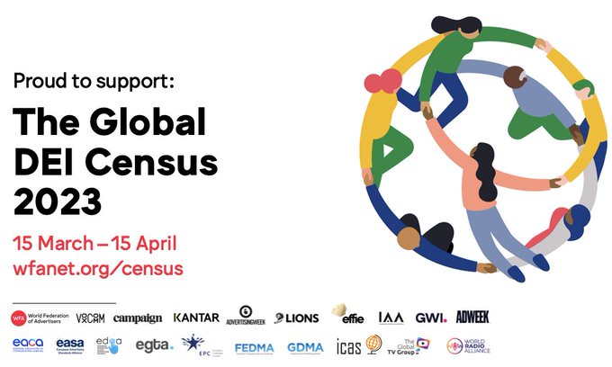 The Advertising Business Group (ABG) is proud to support the Global DEI Census 2023. We call on everyone working in marketing and advertising to fill in the survey wfanet.org/census. Only by acting together can we make meaningful change. #GlobalDEICensus2023