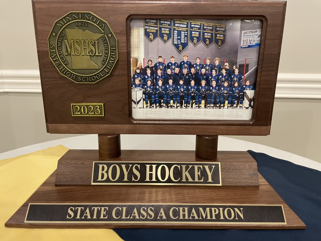 ZephyrsBoysPuck's tweet photo. Last night we celebrated our 2nd State title at our end of year banquet. Thank you to all of the parents, community members, sponsors, our bus driver, and all other supporters of Zephyrs hockey! We would not be able to reach this level of success without you! https://t.co/sTTn45Z6go