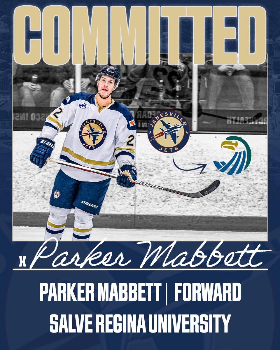 JanesvilleJets1's tweet photo. ⚠ ANOTHER COMMITMENT ⚠

Congratulations to forward Parker Mabbett on his DIII commitment to play with the Salve Regina University Seahawks! Way to go, Mabbs! #WheelsUp #CultureOfAdvancement https://t.co/hgqDJ8Ry9v