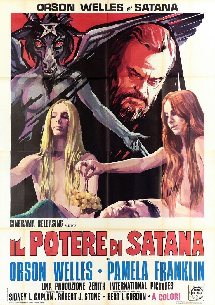 Italian film poster for #Necromancy (1972 - Dir. #BertIGordon) #OrsonWelles #PamelaFranklin #LeePurcell #MichaelOntkean