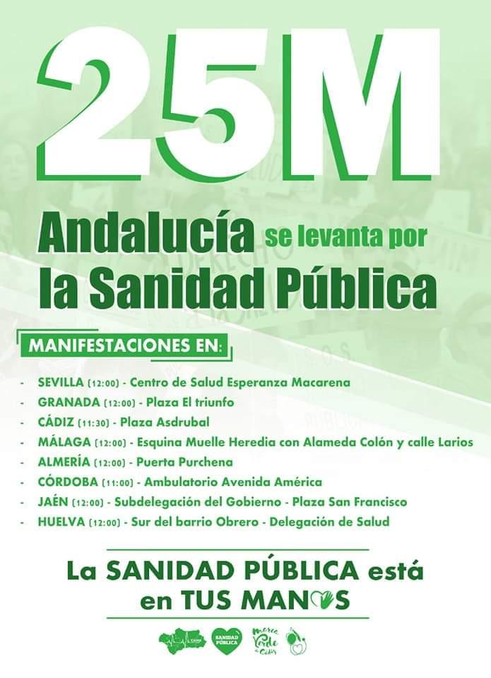 SebasMartnRecio's tweet photo. #25Mlasaludnosevende 
TOD@S A LA MANIFESTACION https://t.co/7knMXK3nlY