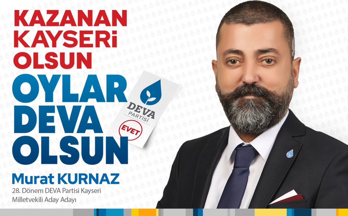 MURATKURNAZ38's tweet photo. Kazanan #kayseri olsun oylar #devaolsun
@alibabacan @avidrissahin @erginsadullah @emin_ekmen @sanemoktar @EssumAslan @elifesendeva @GokmenTurkkani @DevaPartisiGol @devapartisi 💧🌱 https://t.co/hWBNPzkRKt