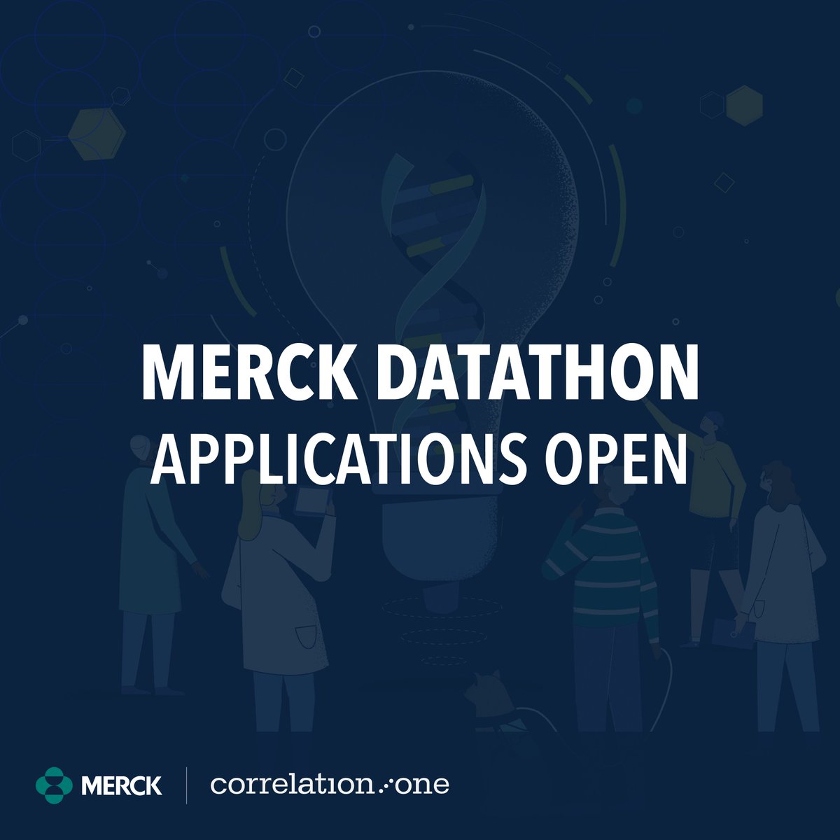 CorrelationOne's tweet photo. Correlation One is thrilled to collaborate with @Merck to run Merck Datathon this Spring! Top-performing teams will win $25,000 in cash prizes and job opportunities at Merck.
Learn more and apply now at https://t.co/fqpmcC2zaY
#Datathon #DataScience #CorrelationOne #Merck https://t.co/5oVlQdsLpw