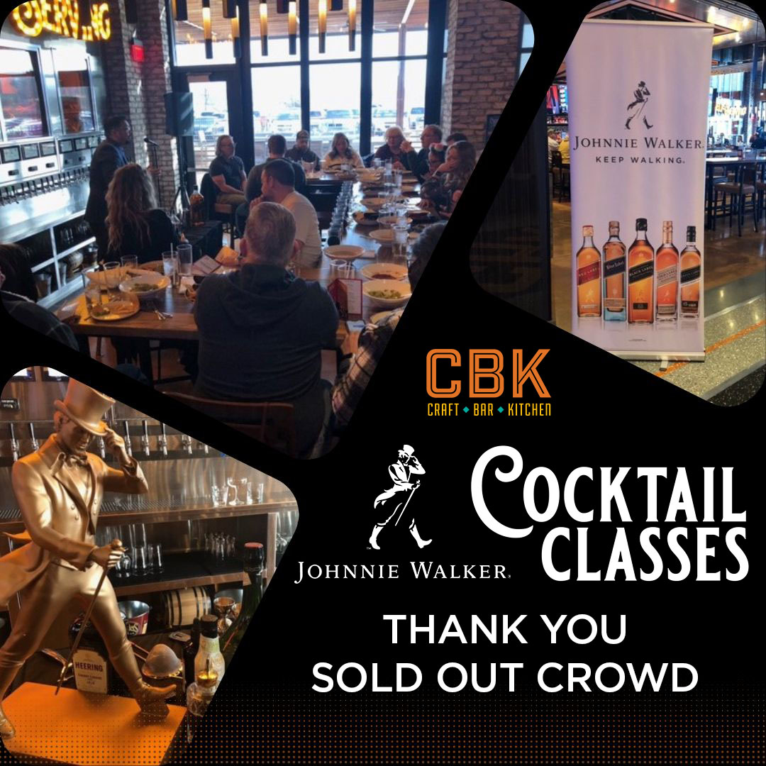 GunLakeCasino's tweet photo. ๐ธ๐ Cheers to a memorable night at the sold-out Johnnie Walker Cocktail class hosted by CBK! Our guest learned to mix the perfect Johnnie Walker cocktail. Thanks to all who came out & to our partners at Johnnie Walker. Stay tuned for our next class! #JohnnieWalker #CocktailClass https://t.co/9XpXZEVzRE