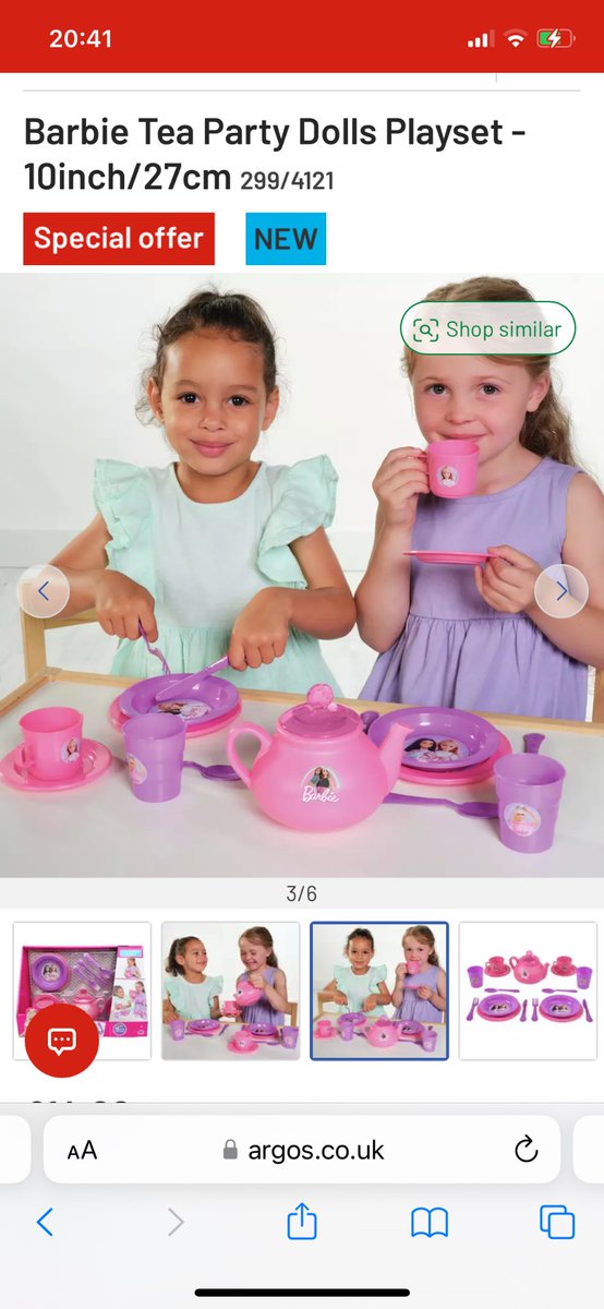 TaliaWhitephoto's tweet photo. Very proud, E did some modelling during the summer holidays for Barbie, she is very excited to finally see herself on the box and on the Argos website 💖 @ourladyoflourd1 https://t.co/9VUL7bCd3H