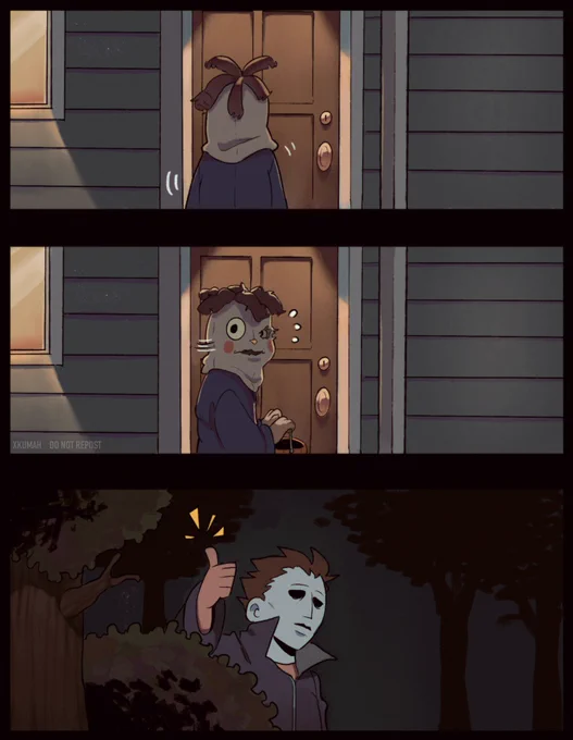 It's either this silly doodle from 5 yrs ago or this Halloween comic from over 2 yrs ago lol  