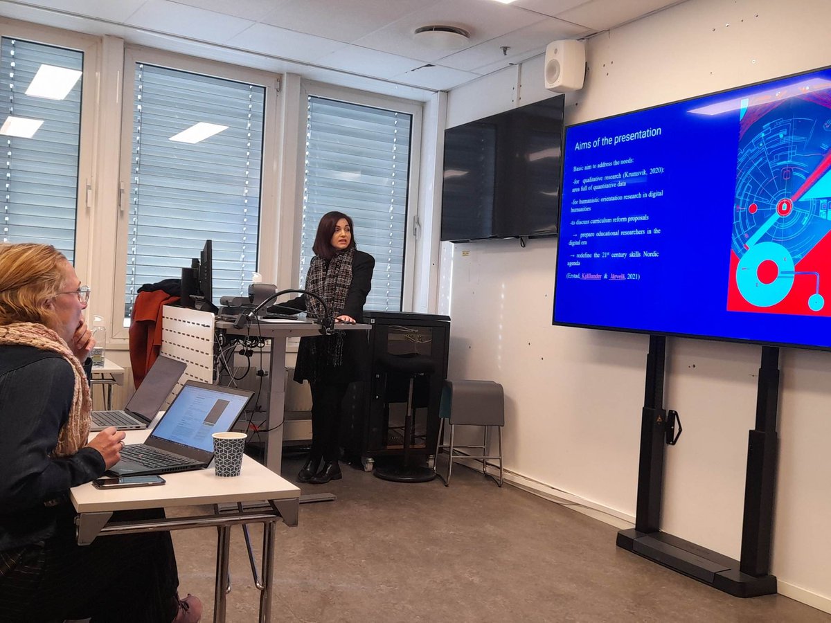sipkon's tweet image. #nera2023 #ArtificialIntelligence and #ArtificialIntelligenceLiteracy in  the Nordic Educational Research Association #OsloMet