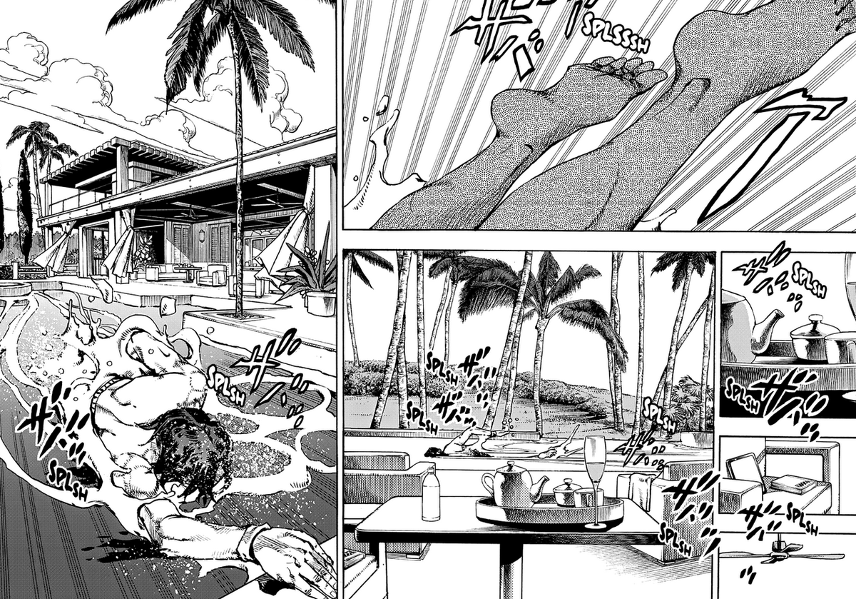 chrisuus_'s tweet photo. Reading Jojolands feels so good!
It's so scenic, almost like watching it as a movie. The whole environment looks so spacious and beautiful, even more than SBR and JJL https://t.co/DkHKwgvZMG