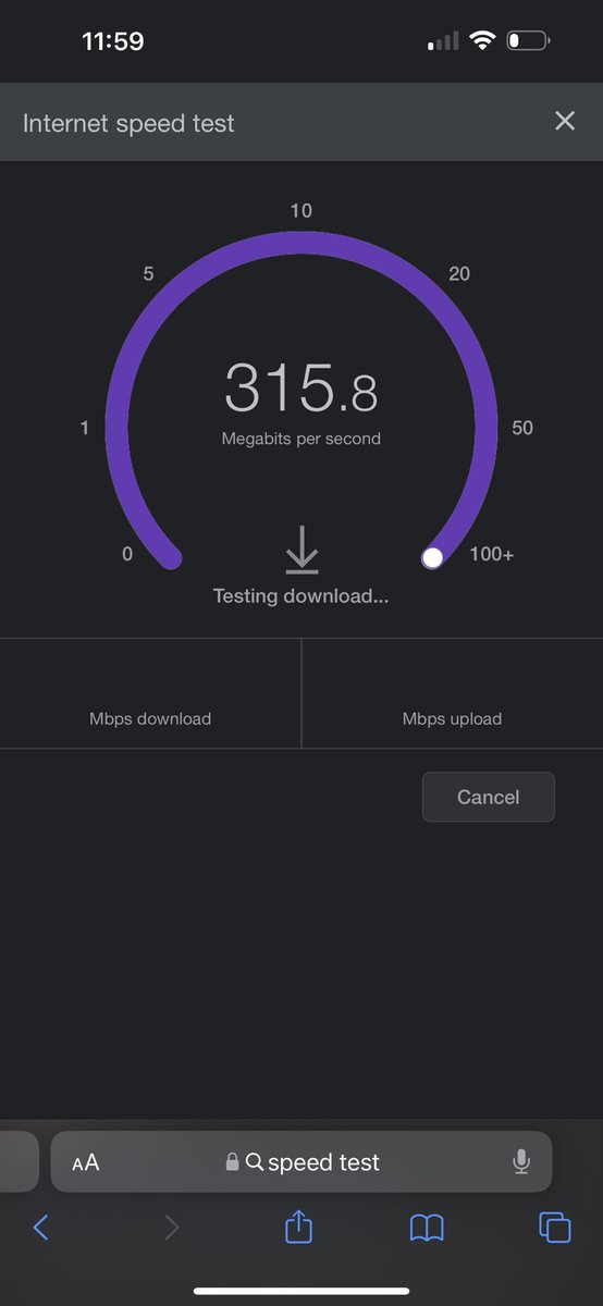 This is fastest download speed I’ve seen though <a href="/SpaceXStarlink/">Commentary Starlink 🛰️</a> so far. Amazing!