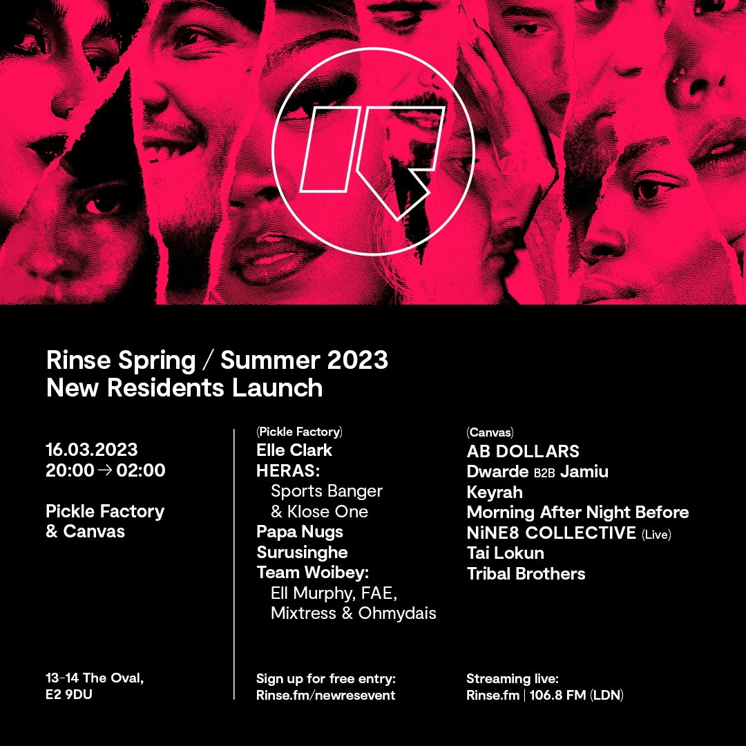 RinseFM's tweet photo. We're now streaming live from @picklefactoryin with sets from...
#ElleClark
#HERAS: #SportsBanger & @KloseOne
#PapaNugs
#Surusinghe
#TeamWoibey: @ellmurphymusic, #FAE, #Mixtres & #ohmydais
Only on https://t.co/6hLtrLYpIS
#RinseFM https://t.co/E6TwWpcoRH