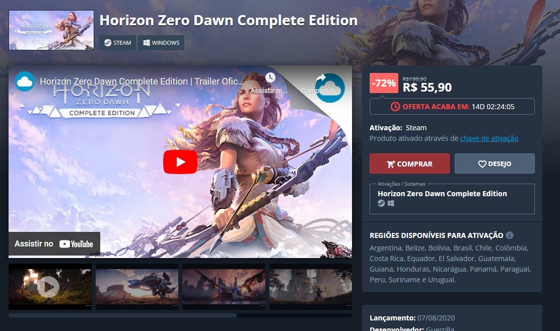 Horizon Zero Dawn Complete Edition - PC - Compre na Nuuvem