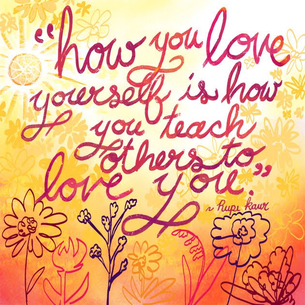 I'm learning about #handlettering and #selfcompassion this week. This piece is messy and imperfect and all of that is okay.

Quote by the incredible #rupikaur 

#poetrylovers #kidlitart #thesunandherflowers