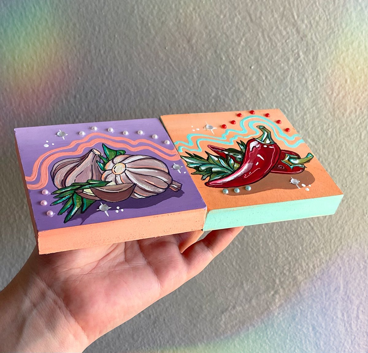 Garlic or red pepper? These are available for $15 now 🪷