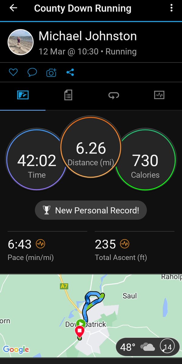 Running is a passion. This year, I have signed up to plenty of 10k races, 3 half marathons, and 2 marathons. The new road race season commenced for me last Sunday. Jimmy 10k at Downpatrick. Good start, a PB. The next race is tomorrow <a href="/SPARcraic10k/">SPAR Craic10K</a> #running