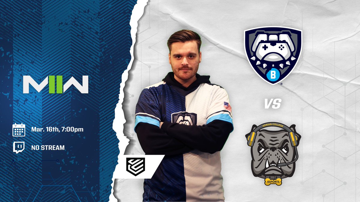 BUClubEsports's tweet photo. #ButlerCOD's streak of matches remains for a third night with them squaring up against @AdrianC_Esports TONIGHT at 7pm -- Let's Go Dawgs! https://t.co/XEqXGcNysb