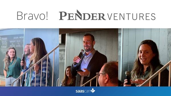 @SaaSCanResearch (@saascanresearch) on Twitter photo Quelle fête à Montréal hier! Bravo <a href="/penderventures/">Pender Ventures</a> et merci <a href="/sonofsarah/">Isaac Souweine</a> pour l'invitation.
Great to celebrate the $50 Million first close of your second fund, to invest in Health Tech and B2B software around the Series A stage.
Visit penderventures.com
#VentureCapital Quelle fête à Montréal hier! Bravo <a href="/penderventures/">Pender Ventures</a> et merci <a href="/sonofsarah/">Isaac Souweine</a> pour l'invitation.
Great to celebrate the $50 Million first close of your second fund, to invest in Health Tech and B2B software around the Series A stage.
Visit penderventures.com
#VentureCapital