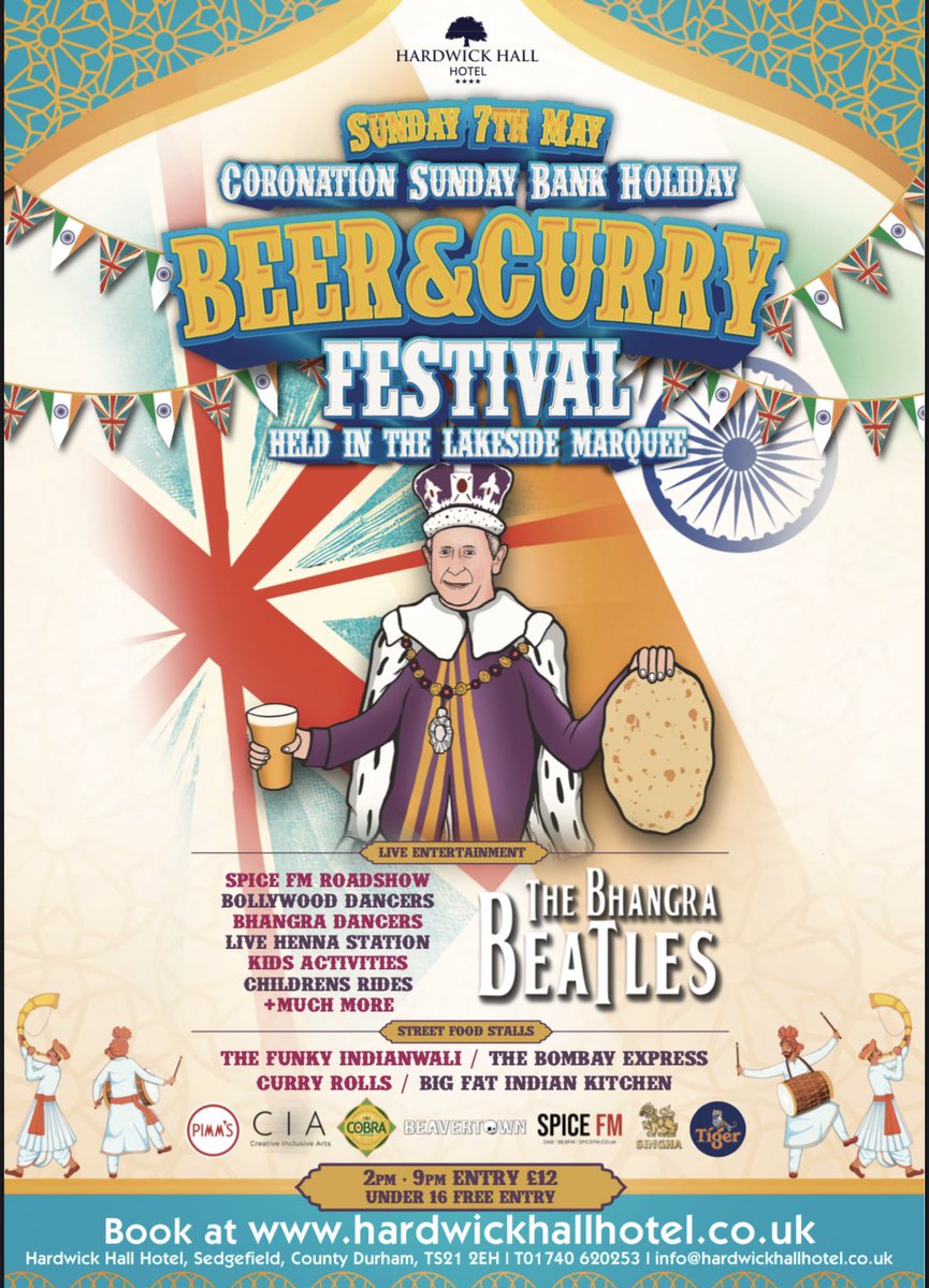 Celebrate the Kings Coronation on Bank holiday Sunday in style at Hardwick Hall Hotel.