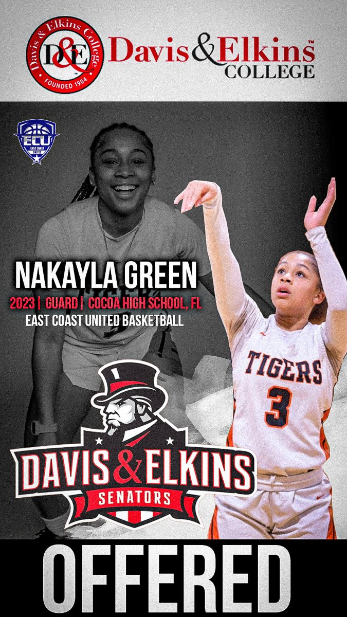 Blessed to receive an offer from Davis and Elkins🐐💪🏽💪🏽 <a href="/Senator_WBB/">Davis & Elkins Women’s Basketball</a> <a href="/ECunitedbball/">eastcoastunited</a> @CoachDWingsUp
