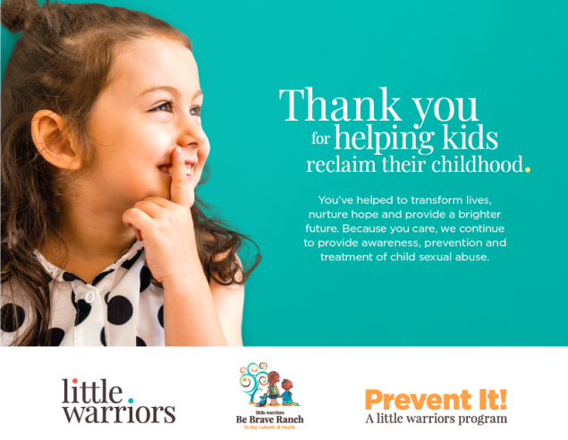 Come be a part of our <a href="/LittleWarriors/">Little Warriors</a> tribe and help us build a beautiful future for children who have been sexually abused.

Learn more here: littlewarriors.ca/you-can-help/j…