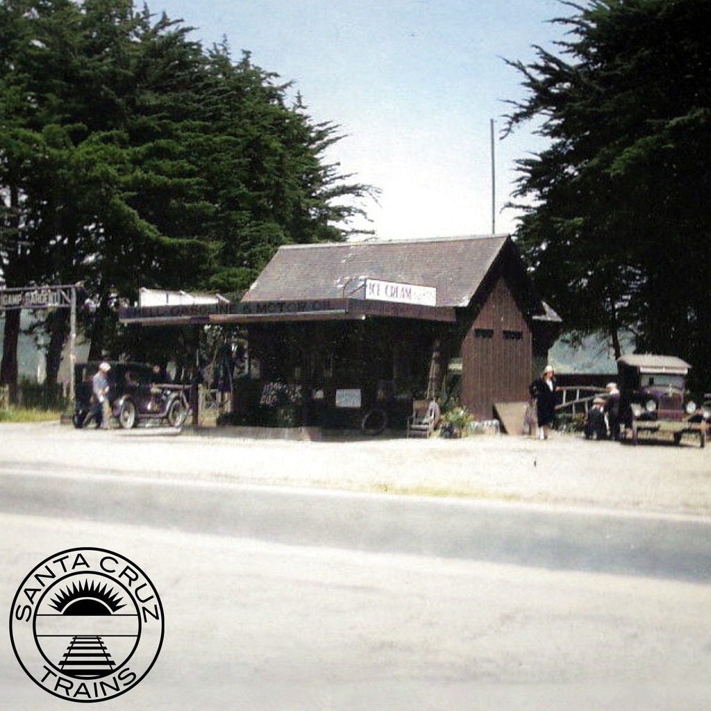 SantaCruzTrains's tweet photo. Sargent Autocamp on the Coast Highway, ca 1925. Courtesy @worthpoint #worthpoint Colorized using @MyHeritage_official #myheritage @deoldify #deoldify #santacruztrains #californiahistory #santaclaracounty #pajarovalley #gilroyca #sargentca https://t.co/Sutr17BJPn