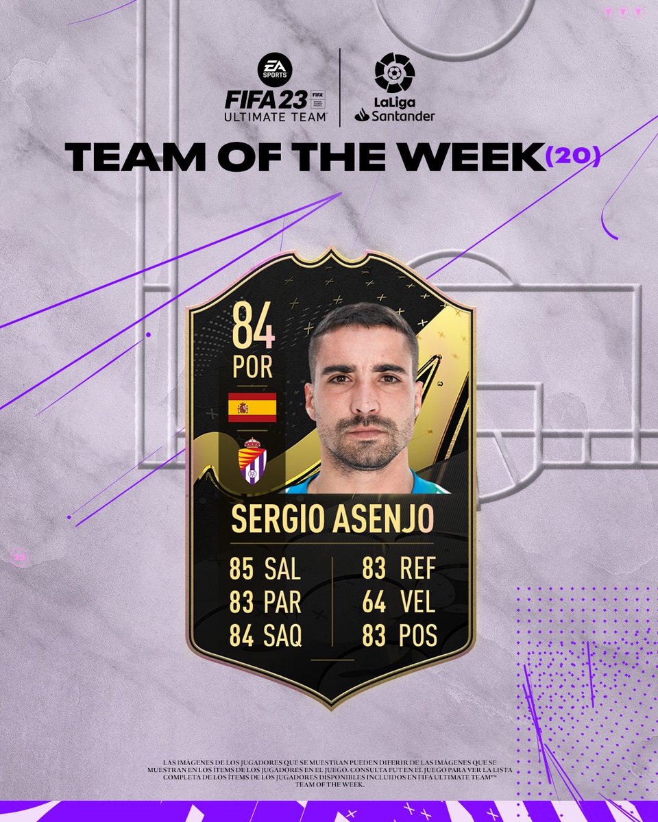 realvalladolid's tweet photo. Para celebrar que @SergioAsenjo1 está en el #TOTW, sorteamos una camiseta y una bufanda 💜🤍🙌🏼
                        
Si quieres participar
👉🏼 Haz RT 🔃
👉🏼 Síguenos
👉🏼 Sigue a @EASPORTSEsp
 
✅ ¡Menciona a tus amigos para multiplicar tus opciones! https://t.co/XSRnIW3cwR