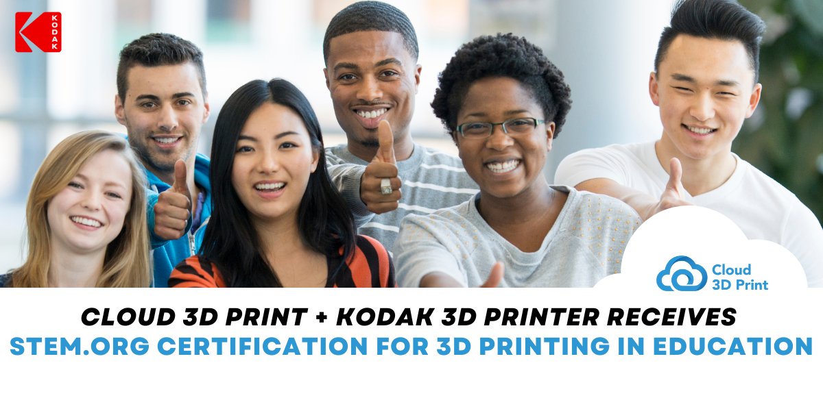 mech_solutions's tweet image. Exciting news! The Cloud 3D Print + Kodak 3D Printer has received certification from [STEM.org](stem.org), empowering K-12 education with a powerful tool for STEM learning. 
#MechSolutions #EXO #KodakPortrait #Cloud3DPrint #STEMeducation #STEMorg