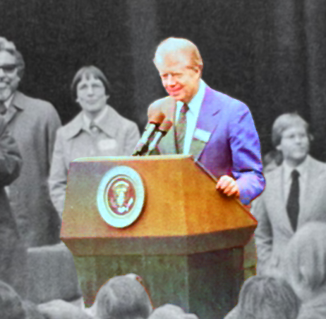 mhccadvocate's tweet photo. In our latest issue 7, we remember Jimmy Carter's visit to MHCC on Nov. 3, 1978. 

Link to read more about this story
https://t.co/a4uMGmwFeM

Photos sourced from the Multnomah County Library online archives. https://t.co/vYLxPKjYVC
