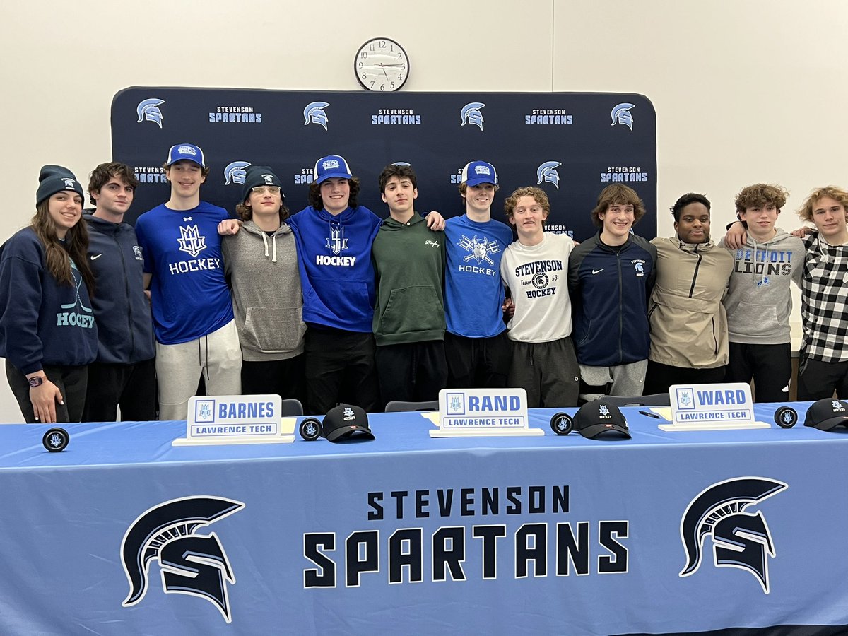 LivSHSHockey's tweet image. Congratulations to Logan Barnes, Jeff Rand, and Charlie Ward on signing to play hockey at Lawrence Tech University! We are so proud of you!