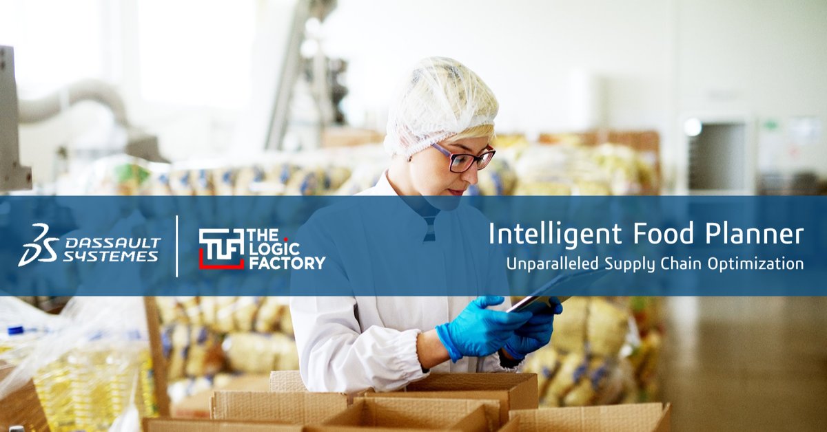 Alexandre_Labit's tweet image. Got a complex supply chain? 
#dassaultsystèmes and #TheLogicFactory developed ‘Intelligent Food Planner’, a cloud-based supply chain optimization solution to increase profitability and customer satisfaction. Learn more: go.3ds.com/Tfq
 #DELMIA #cloud #Foodandbeverage