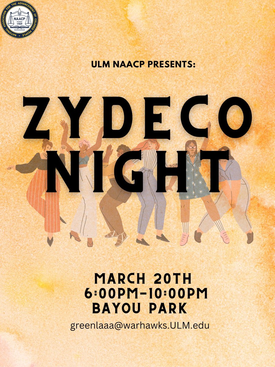Our ZYDECO NIGHT will be held MONDAY, MARCH 20th. You don’t wan to miss this event! See you there!