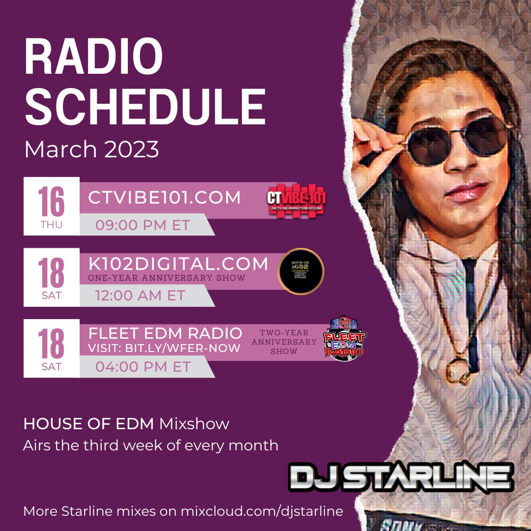 DjStarline's tweet photo. #HouseOfEDM is on THIS #WEEKEND starting tonight 9PM ET on https://t.co/L7tq4MvI6h

Sat 12AM ET on https://t.co/CJR5gjI33f
Sat 4PM ET on https://t.co/jUOWUL8tUd

#Dance #edm #steveaoki #afrojack #music #love #festival #club #vibes #deorro #davidguetta … https://t.co/tq57N5gnzj
