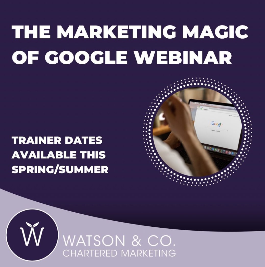 WatsonsMarketer's tweet photo. Do you organise learning events for your membership, audience or team? 

Get in touch today to chat about your individual needs and the availability of our Trainer - Chartered Marketer @Watsonmydear 

#BelfastHour #KennedyRecruitment https://t.co/VDB0kM1q3N