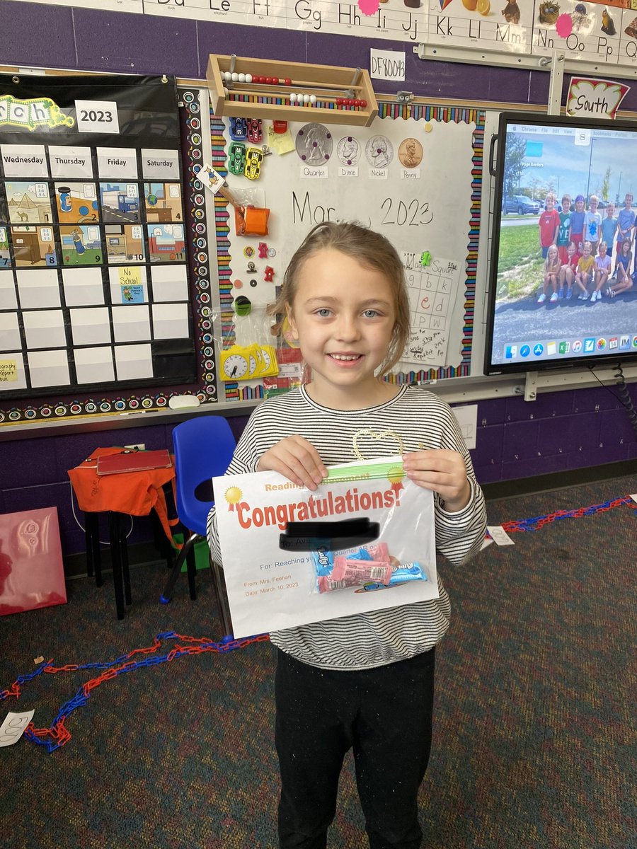 OtsegoGrade2's tweet photo. Congratulations to these kids for reaching their 3rd quarter AR goal! #OtsegoKnights #feehansclass https://t.co/K7Ihjlc57S