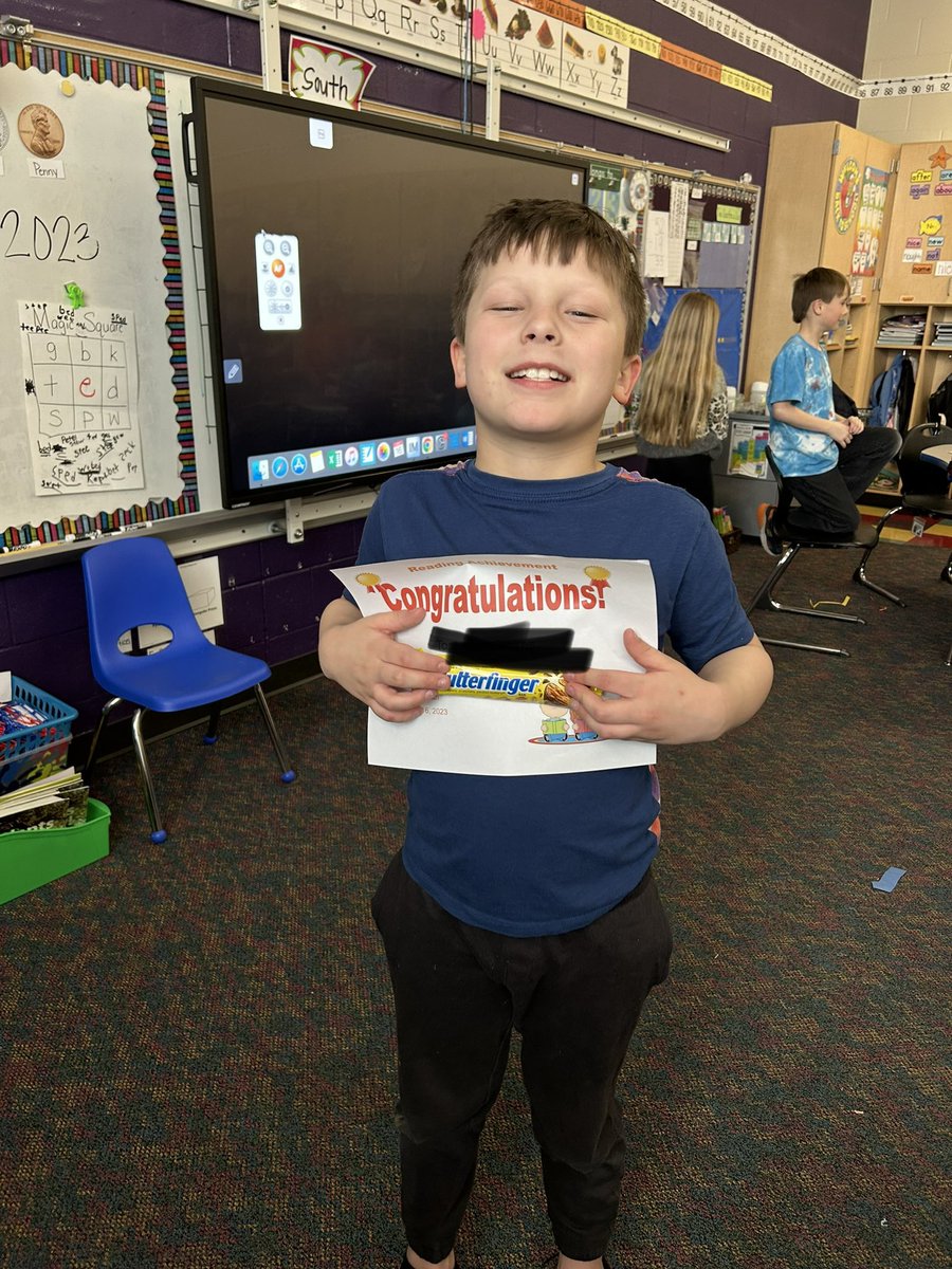 OtsegoGrade2's tweet photo. Congratulations to these kids for reaching their 3rd quarter AR goal! #OtsegoKnights #feehansclass https://t.co/K7Ihjlc57S