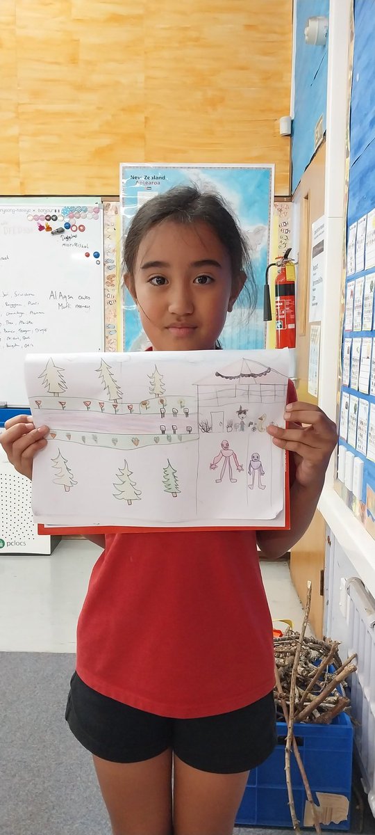 Room6S's tweet photo. @ChapterChatNZ Amiya drew the farm https://t.co/acbM2pRPl1