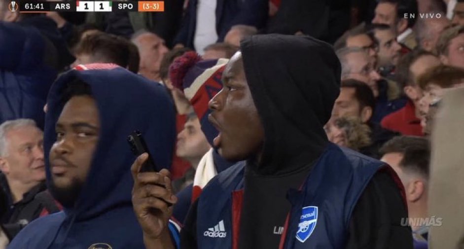 This reaction was all of us after the Sporting goal