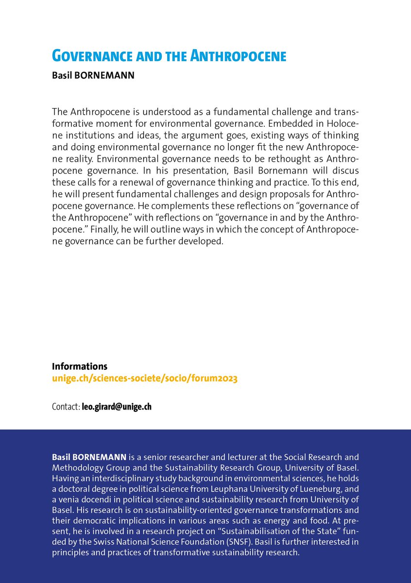 no_servant-of-mu (@nicbaya) on Twitter photo <a href="/IRS_SDS/">SOCIO UNIGE</a> <a href="/UNIGEnews/">Université de Genève</a> next week at the IRS sociological forum : governing the transition in the anthropocene; with Sandrine @MaljeanDubois and Basil Bornemann. Wed 22 March, 18h, UniDufour U159. <a href="/IRS_SDS/">SOCIO UNIGE</a> <a href="/UNIGEnews/">Université de Genève</a> next week at the IRS sociological forum : governing the transition in the anthropocene; with Sandrine @MaljeanDubois and Basil Bornemann. Wed 22 March, 18h, UniDufour U159.