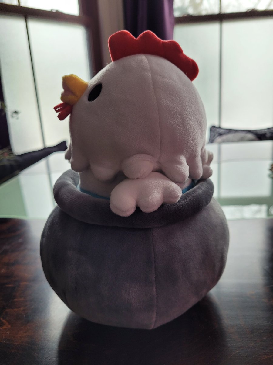Bawkbasoup's tweet photo. The Bawkbasoup plush is finally on sale!! https://t.co/hzT2civuyU I'm extremely happy with how it turned out 🥹 Its limited time only so order while you can 😳 https://t.co/tDUe0Sqbgn