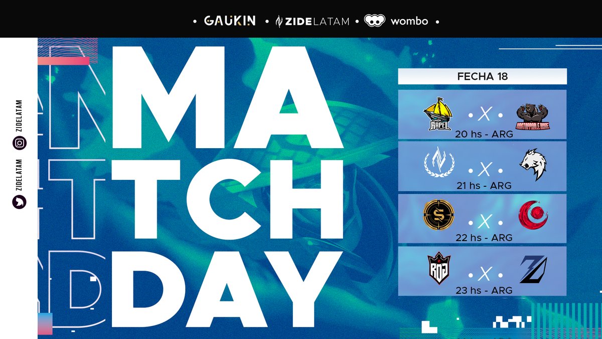 Llegamos a la ultima fecha de la #ZideProLeague y otro grupo se cierra donde varios buscan la clasificación🏆

⚔️ #UnionRapel🆚 <a href="/RageUnstoppable/">UNR</a> 
⚔️ #NoOrg 🆚 <a href="/VoraciousGG/">Voracious</a> 
⚔️ <a href="/22_symphony/">22 Symphony</a> 🆚 <a href="/EclipseGamingCL/">Eclipse</a> 
⚔️ <a href="/GGROGpy/">Royal Onslaught Gaming</a> 🆚 <a href="/7D_SevenDark/">𝟕𝐃 Seven Dark</a> 

📺 twitch.tv/zidelatam 

#SomosZide