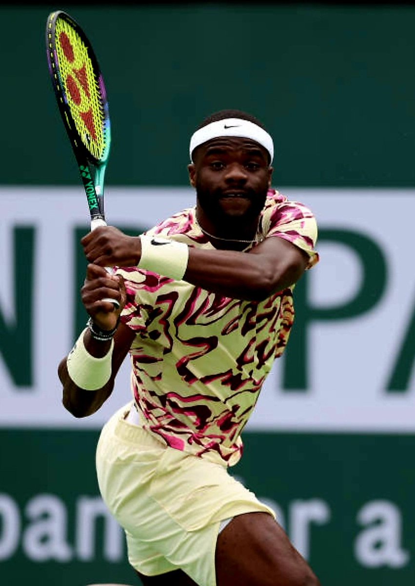 passion4tennis8's tweet photo. First Masters Semi 💪🏾
#Tiafoe
#PolytourPRO + #vcorePRO 🔥
#YONEX https://t.co/NlE4c7PuPH